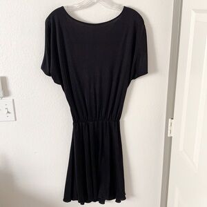 Iron Silk Draped Low Back Dress